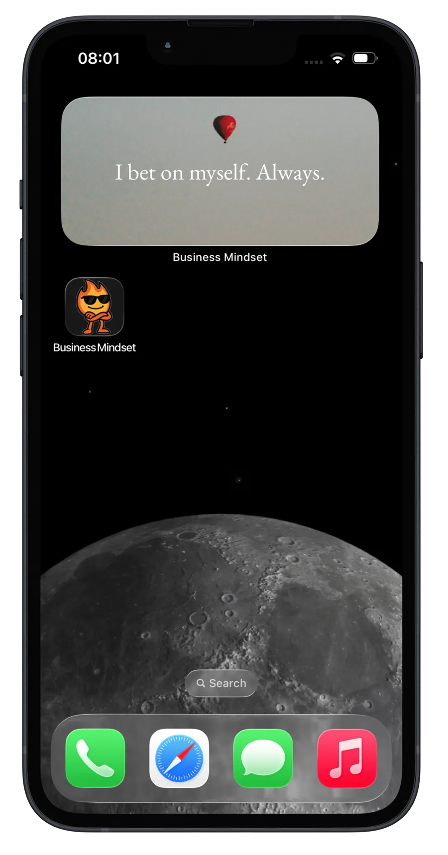Citation principale affichée dans Entrepreneurs Quotes Widget.