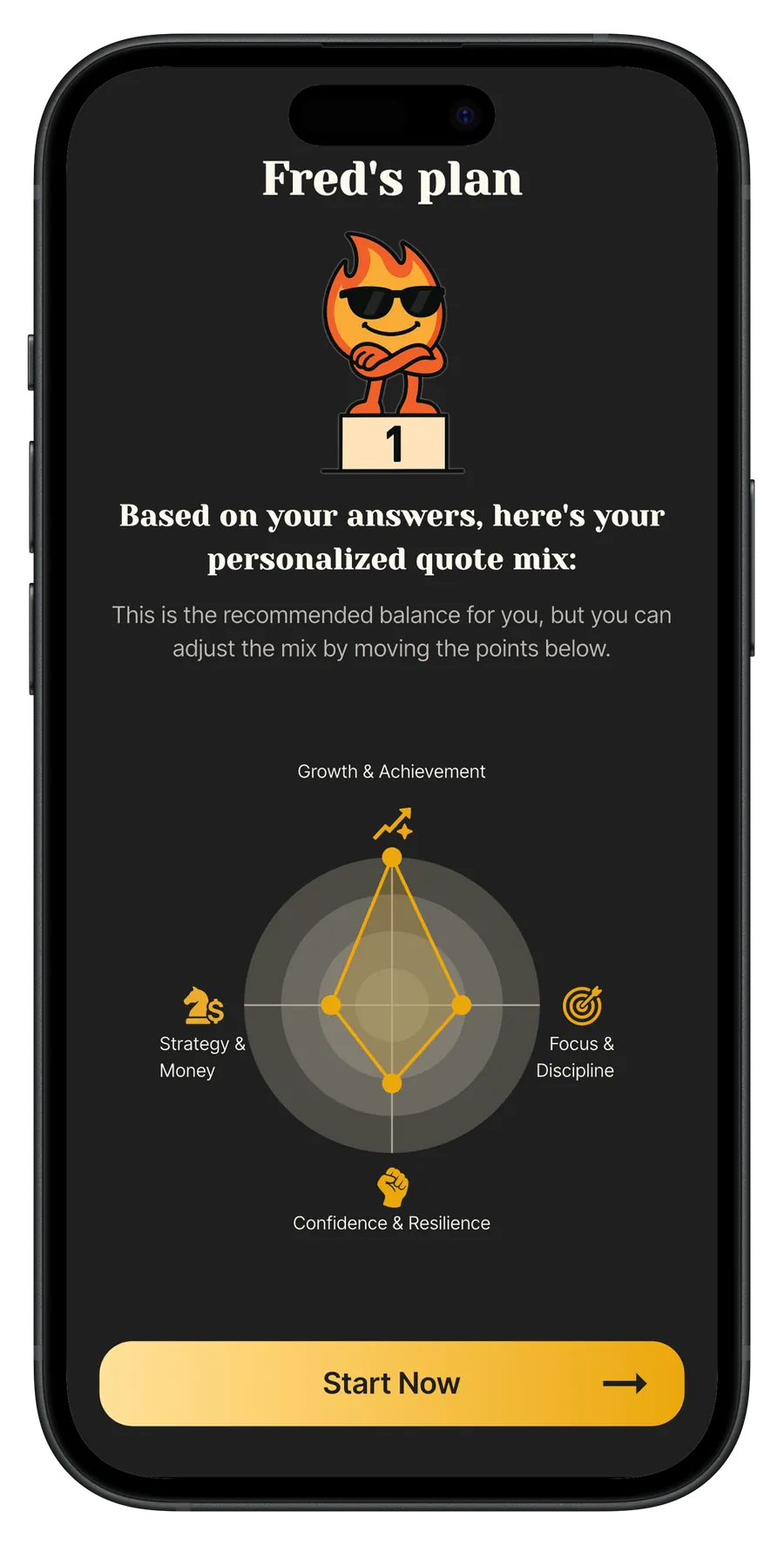 Partage d'une citation depuis Entrepreneurs Quotes Widget.