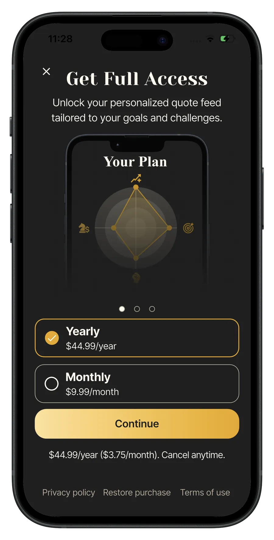 Lock Screen Widget de Entrepreneurs Quotes Widget.