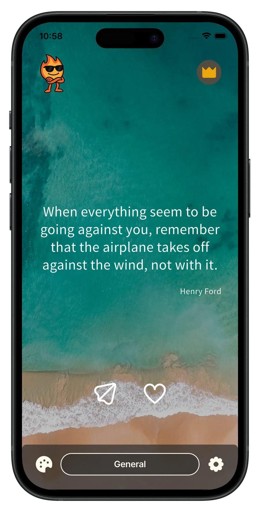 Sélection de catégorie dans Entrepreneurs Quotes Widget.
